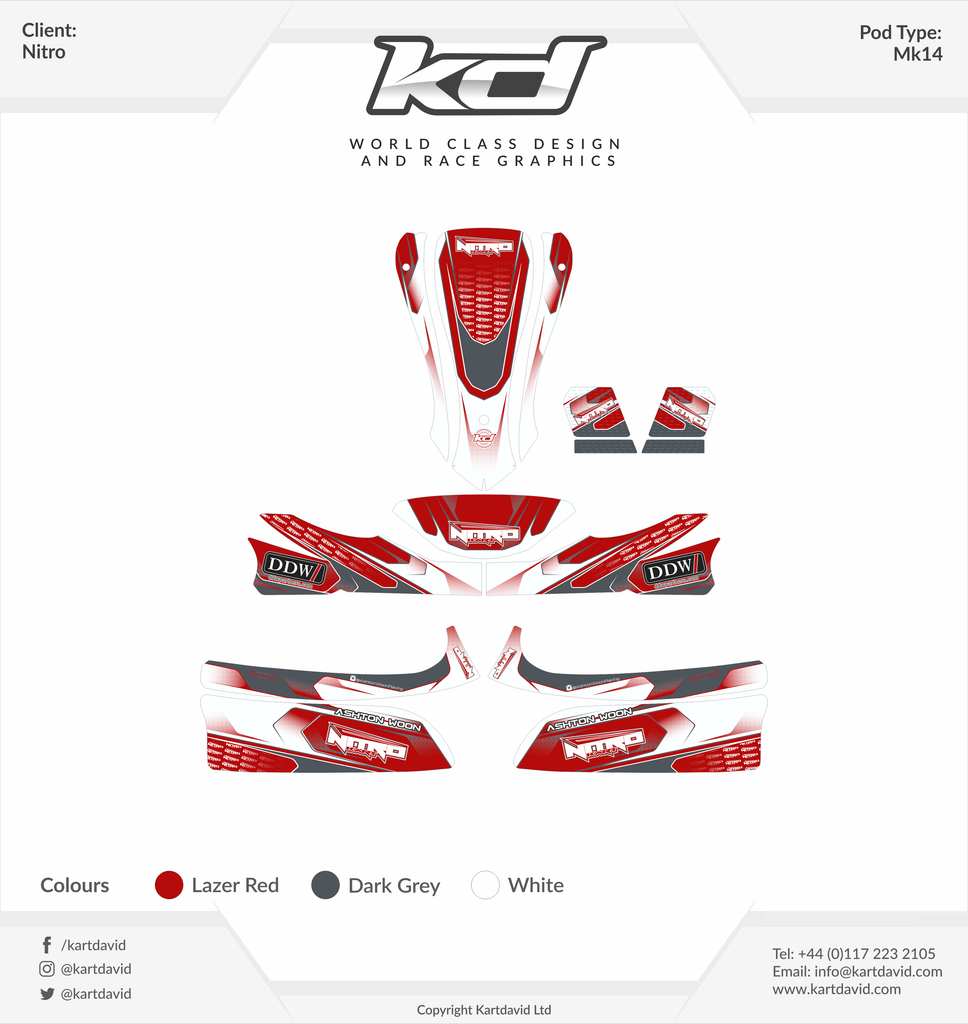 Nitro Standard Sticker Kit 2023 – Nitro Kart